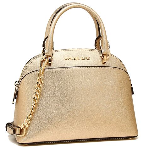 michael kors purse white and gold